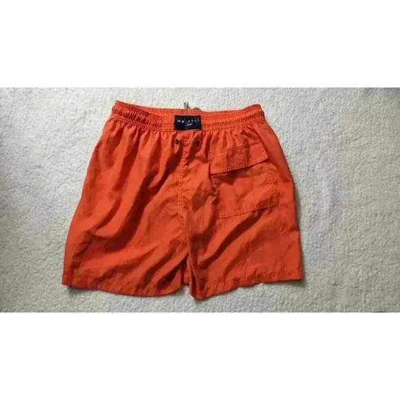 MORELLI MILANO Orange LINED SWIM TRUNKS MEN Size Large - Picture 5 of 7